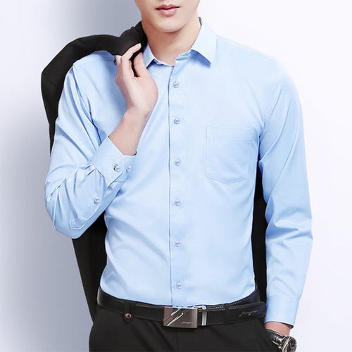 春秋季白色襯衫男長袖職業(yè)修身男士襯衣韓版黑色打底商務薄款棉寸