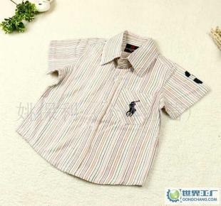【加工定做】夏款兒童裝Polo洗水純棉短袖襯衫 外貿童短袖_二手設備轉讓_世界工廠網中國產品信息庫