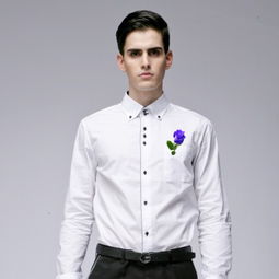 男士襯衫刺繡之玫瑰花圖案 優雅與個性的完美融合