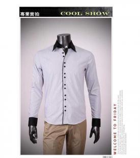 探索英倫韓版修身休閑男式襯衫 世界工廠網中國產品信息庫中的時尚選擇
